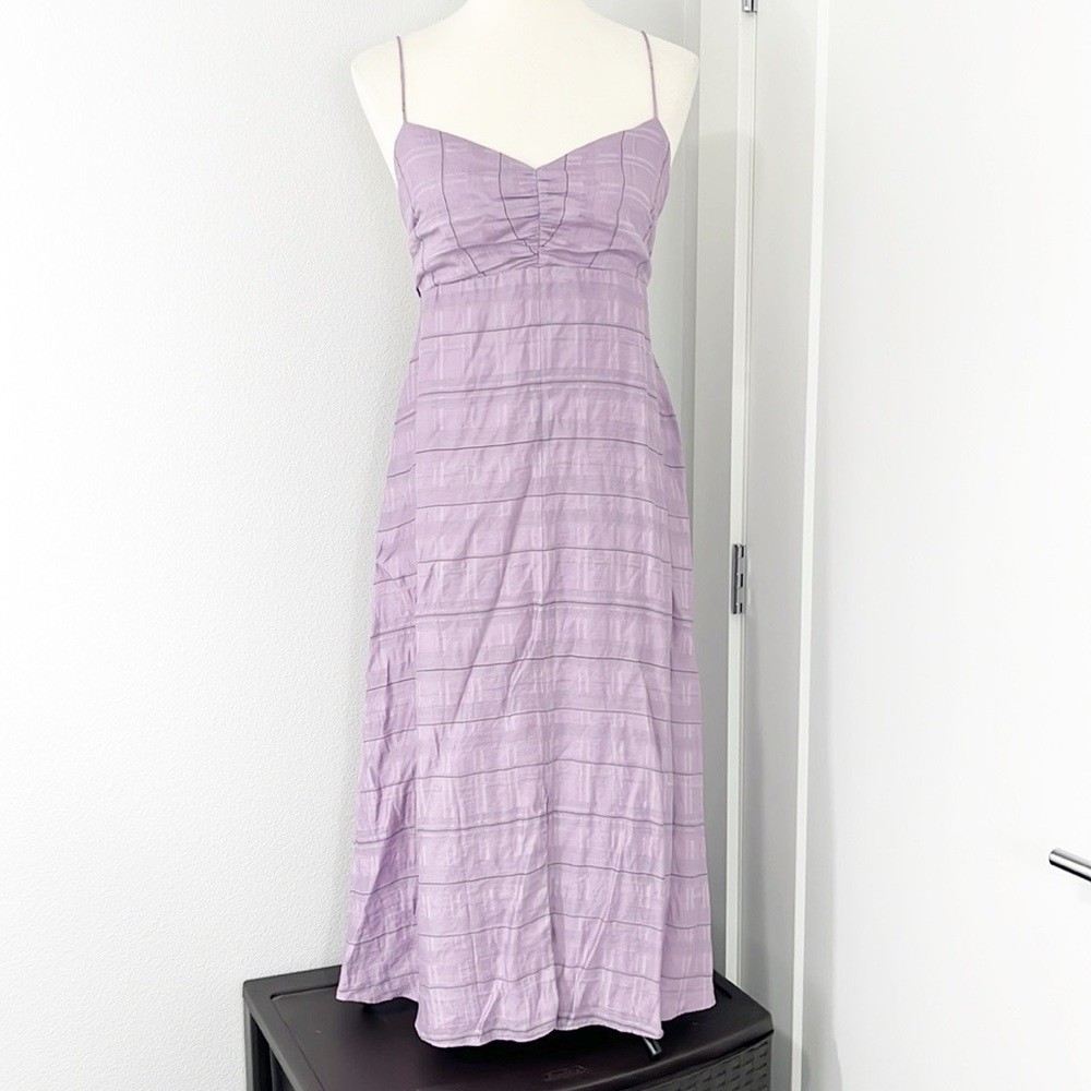 Lilac Spaghetti Strap Maxi Dress
